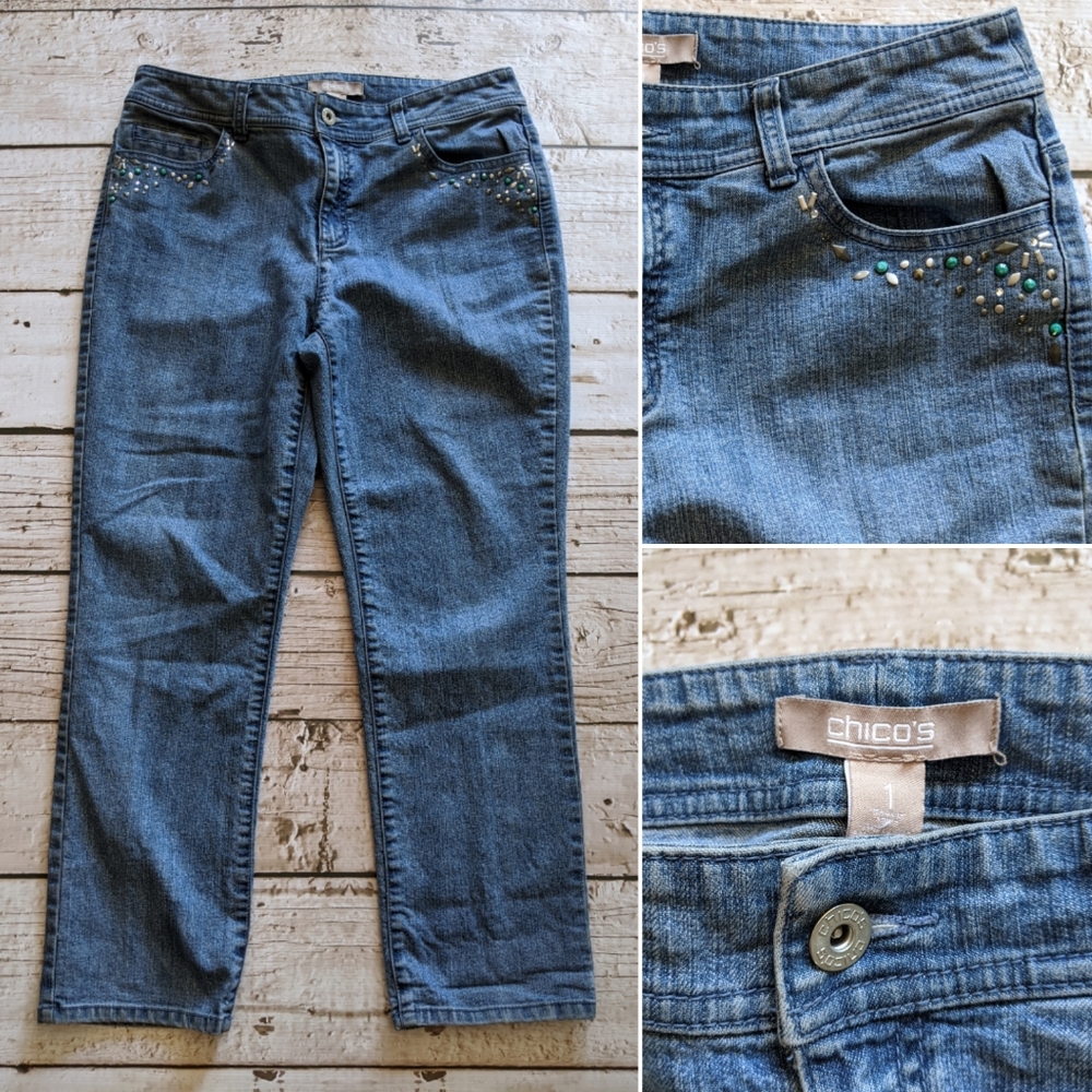 Embellished Chico's Jeans